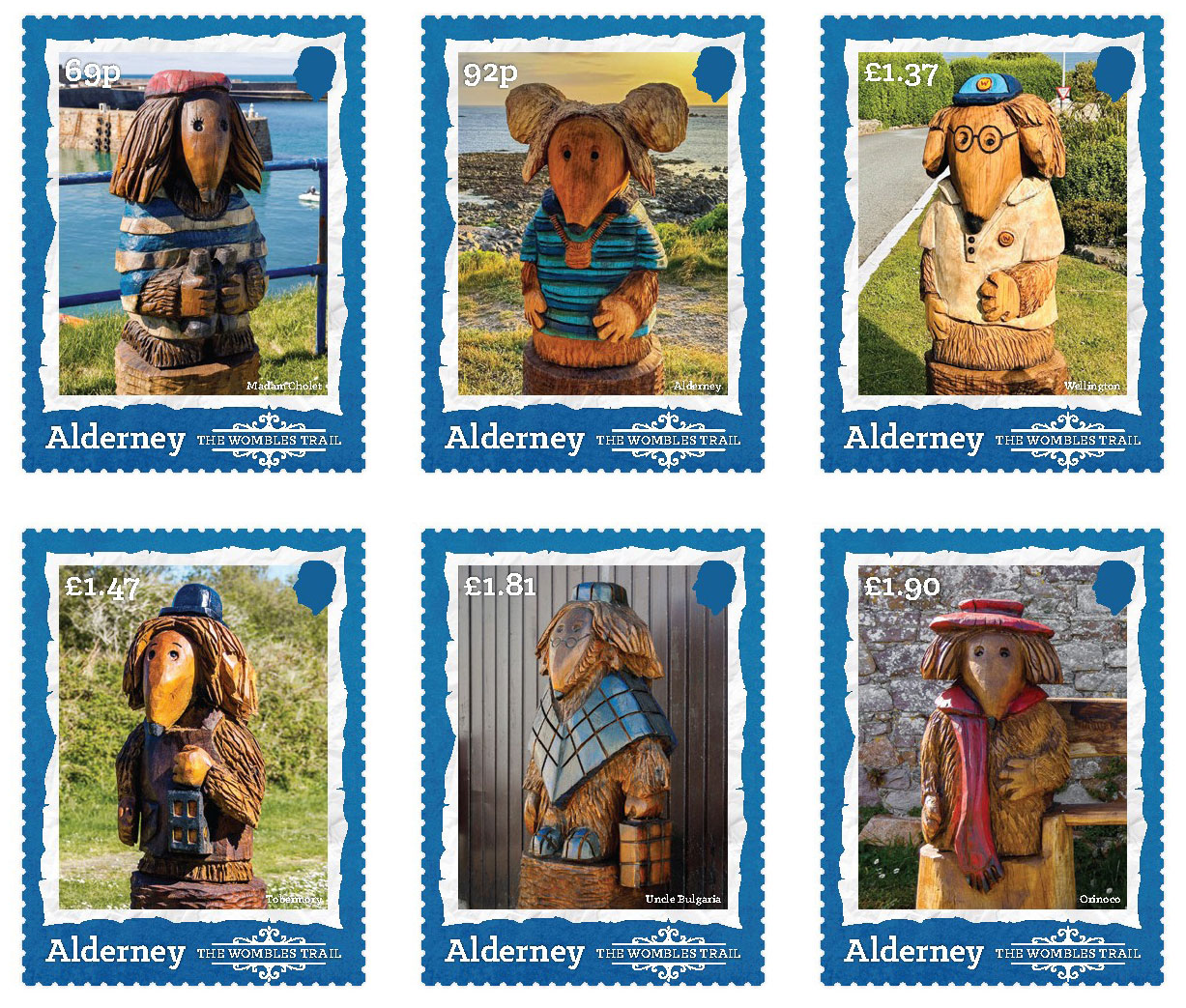 Set of 6 Stamps